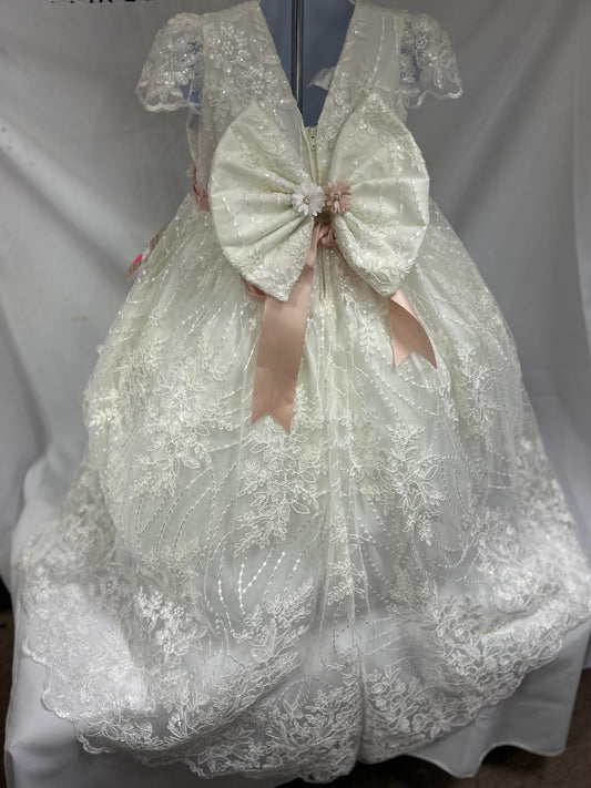 batita para nina para cermonia de bautizo